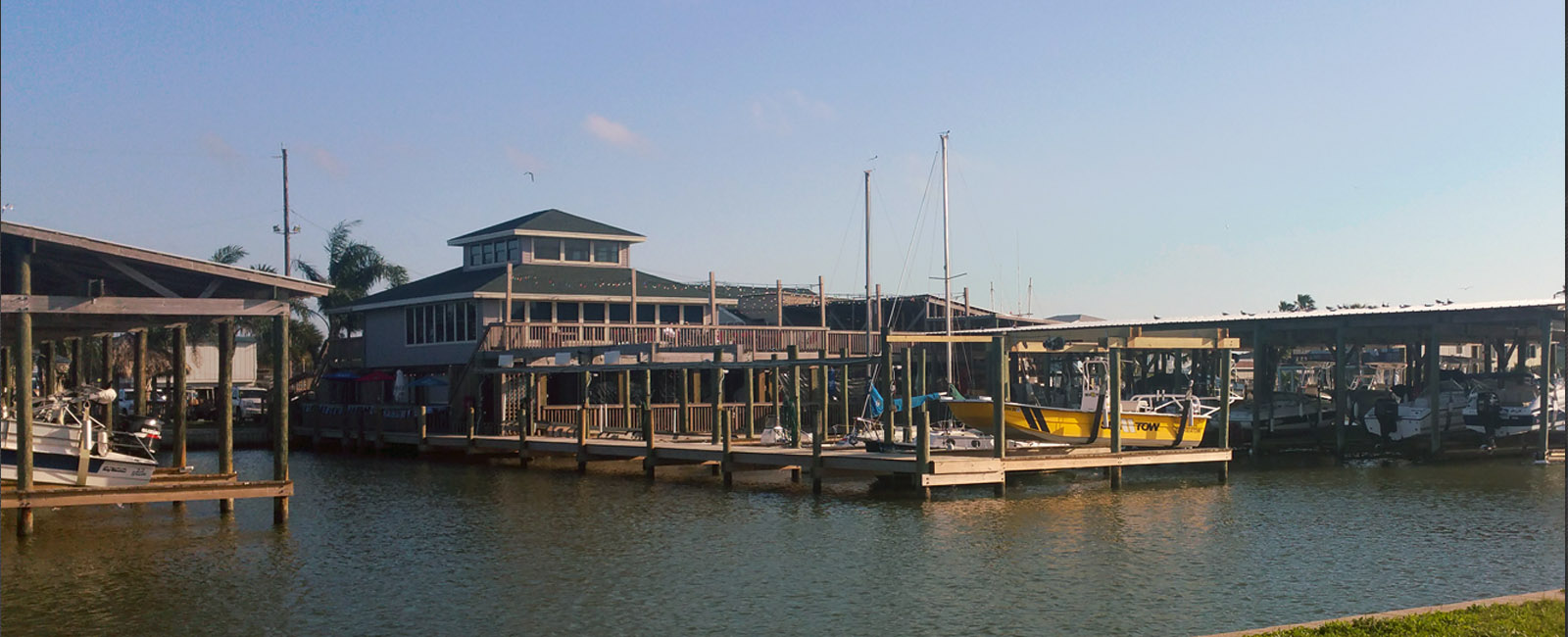 The West End Marina & Restaurants Galveston, Texas Sandbar Grille
