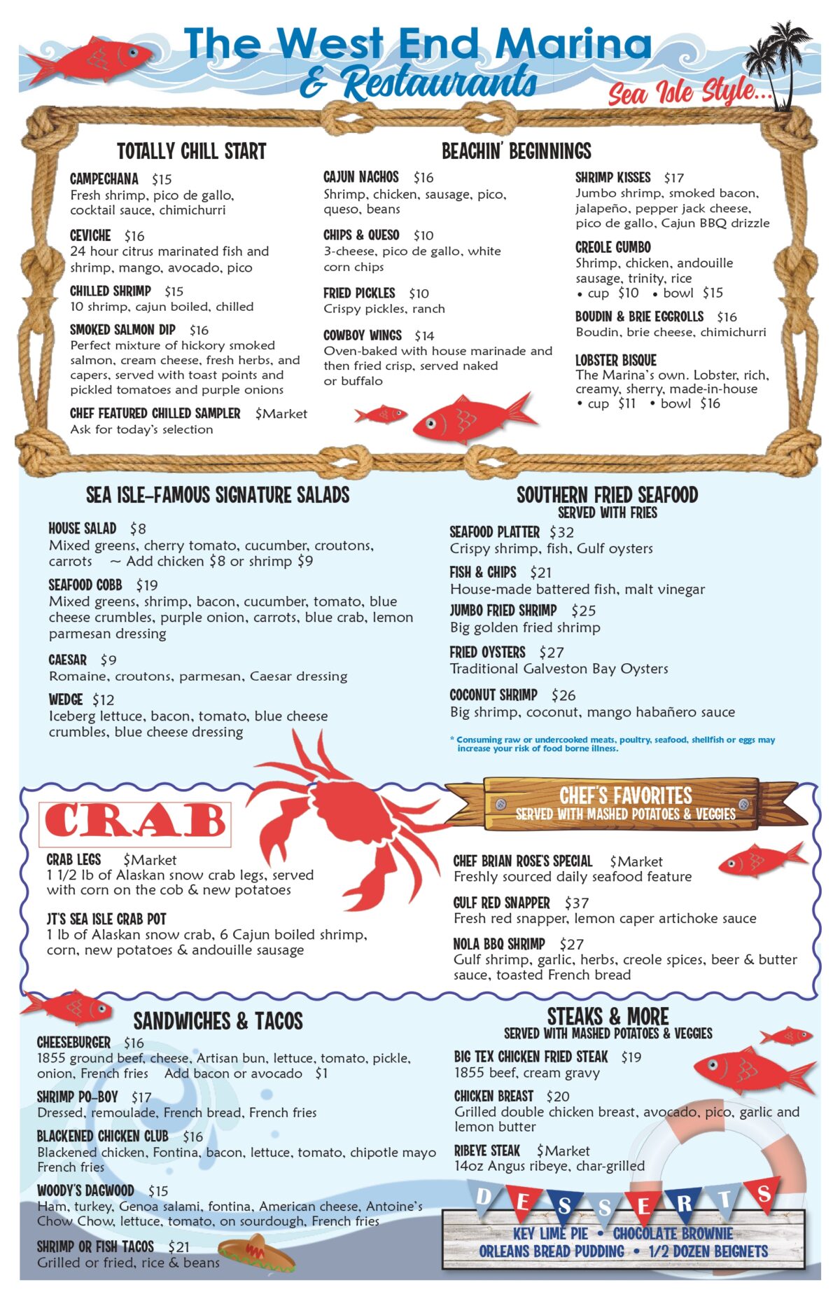 West End Marina Galveston, Texas Restaurants Sandbar Grille